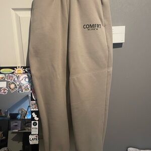 Comfrt Beige Sweatpants UNISEX